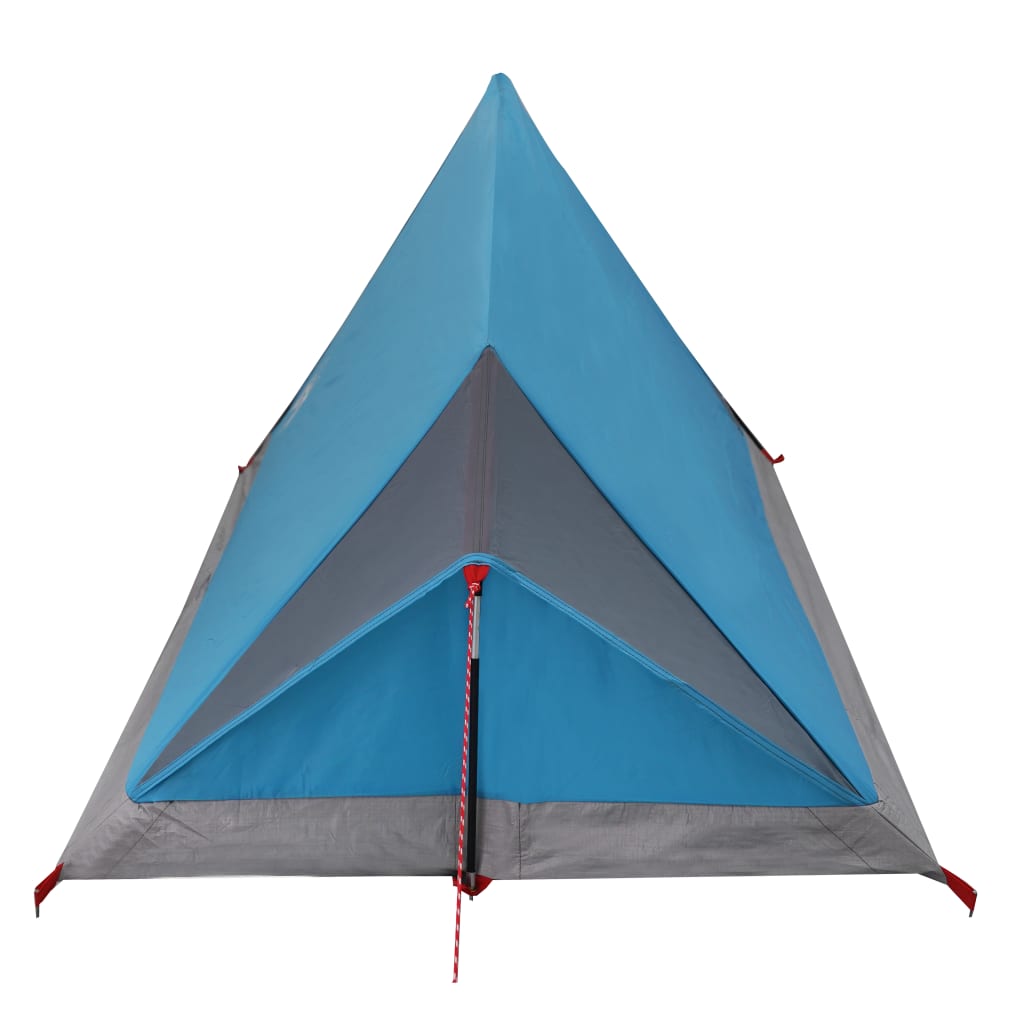 Къмпинг палатка за 2 души синя 200x120x88/62 см 185T тафта