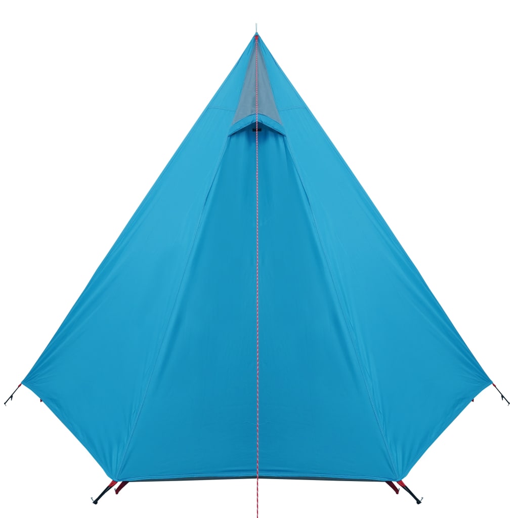 Къмпинг палатка за 3 души синя 465x220x170 см 185T тафта