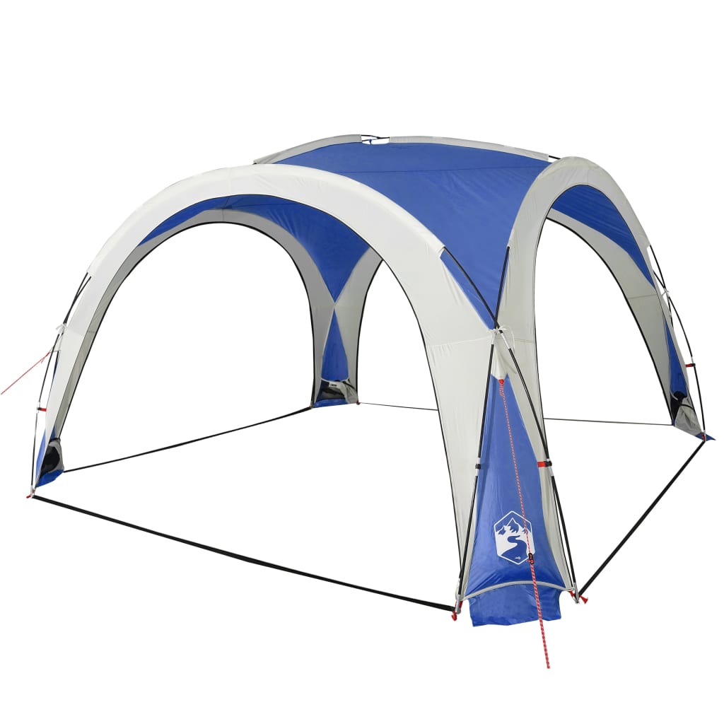 Парти палатка синя 360x360x215 см 185T тафта