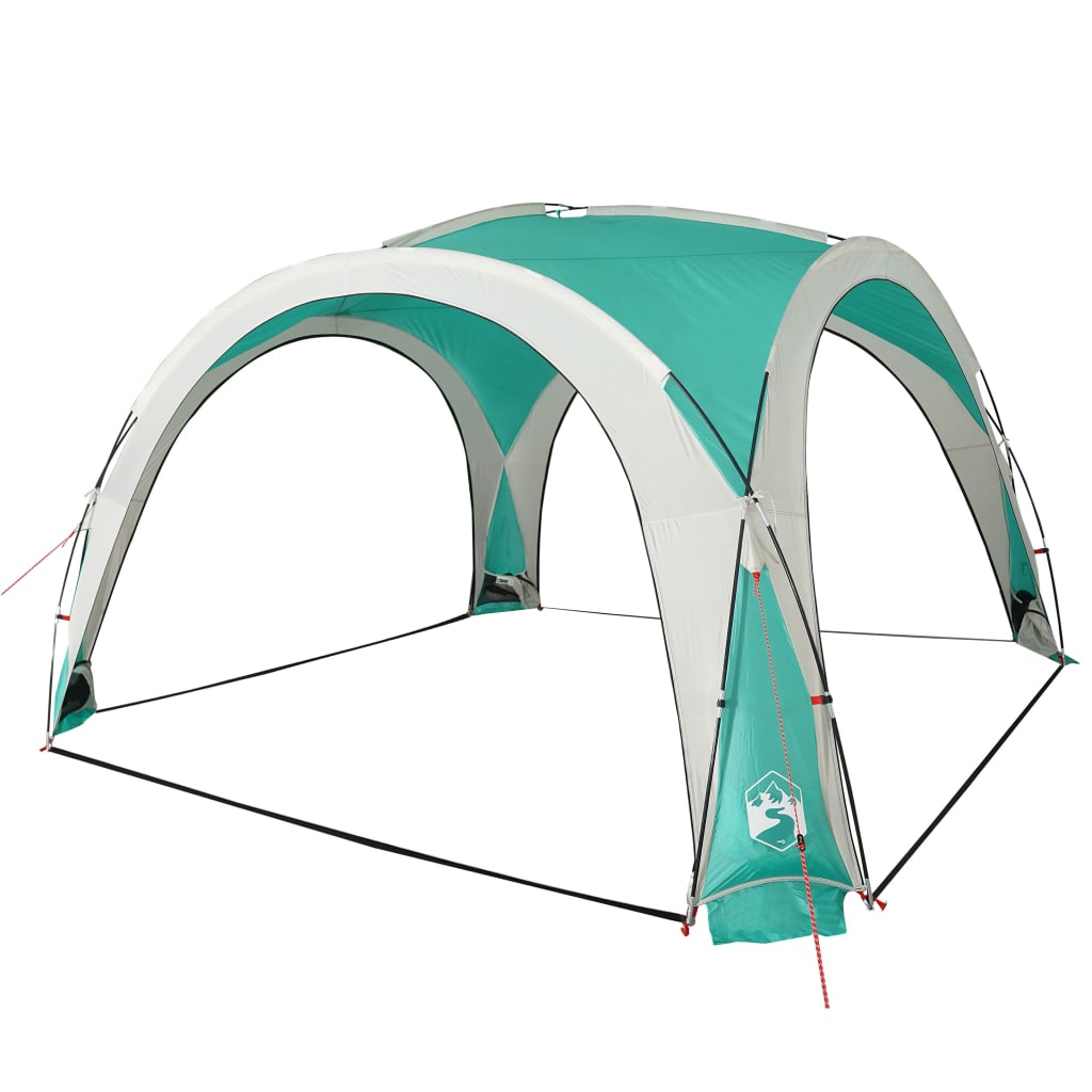Парти палатка зелена 360x360x215 см 185T тафта