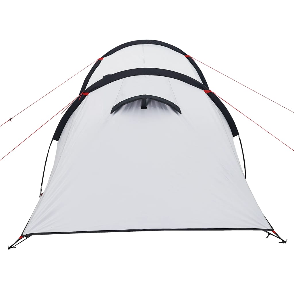 Къмпинг палатка за 4 души бяла 360x135x105 см 185T тафта