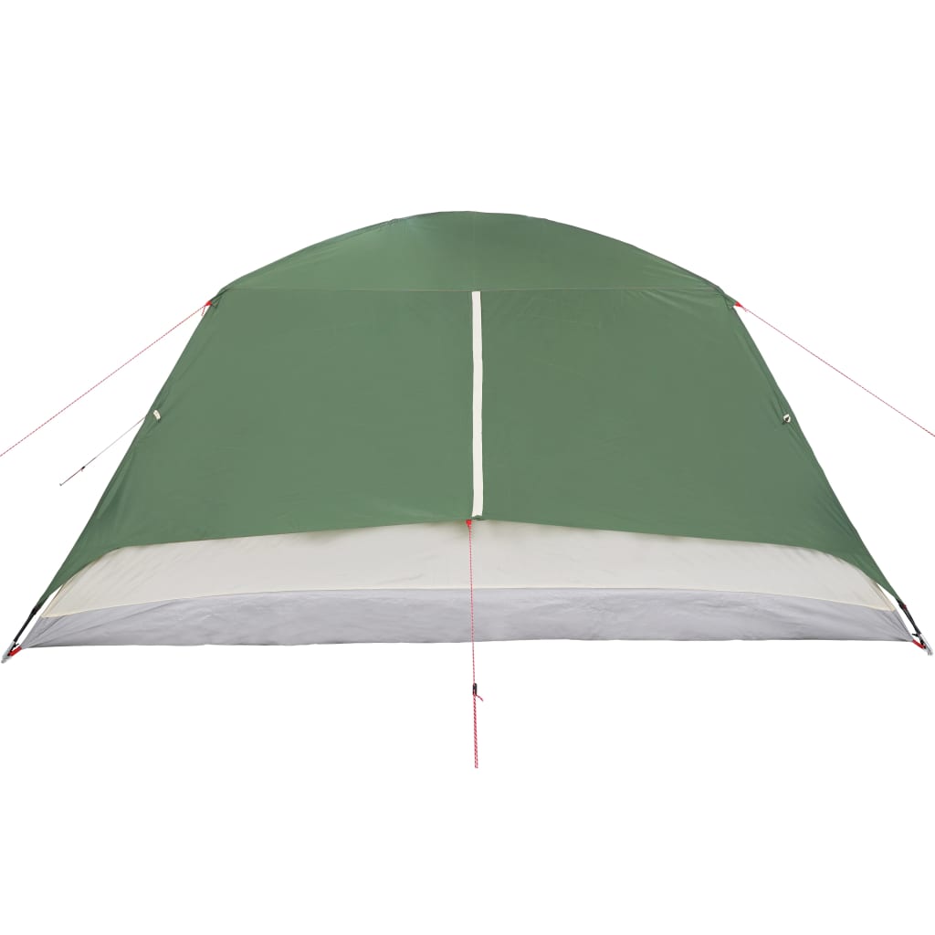 Къмпинг палатка за 4 души зелена 350x280x155 см 190T тафта