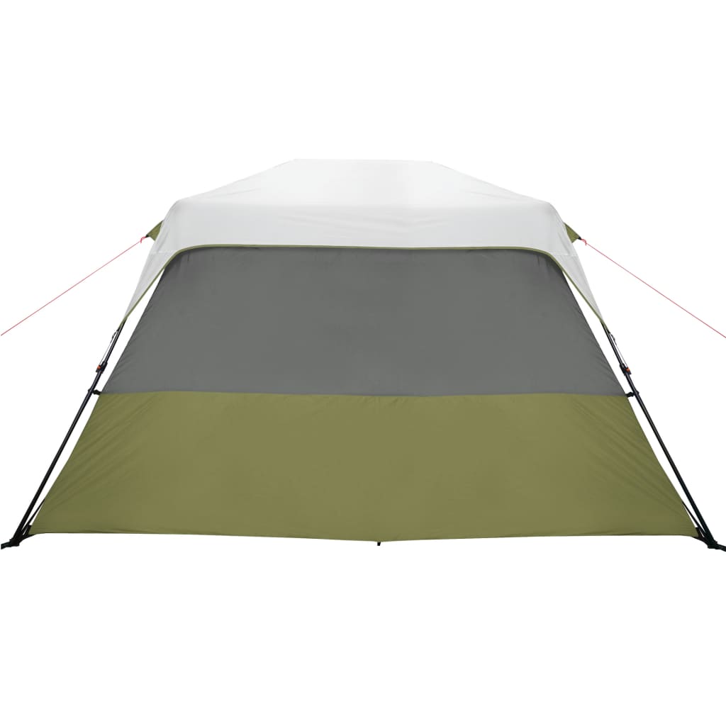Къмпинг палатка, светлозелено, затъмняващ плат, LED