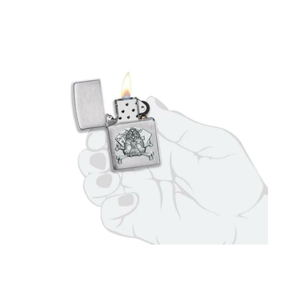Запалка Zippo Card Skull 3D Emblem 49293