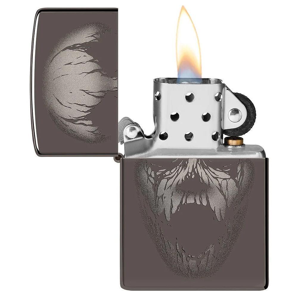 Запалка Zippo Screaming Monster Design, Black Ice Finish 49799