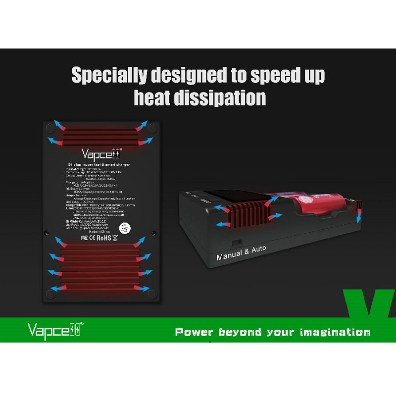 Зарядно устройство Vapcell S4 Plus